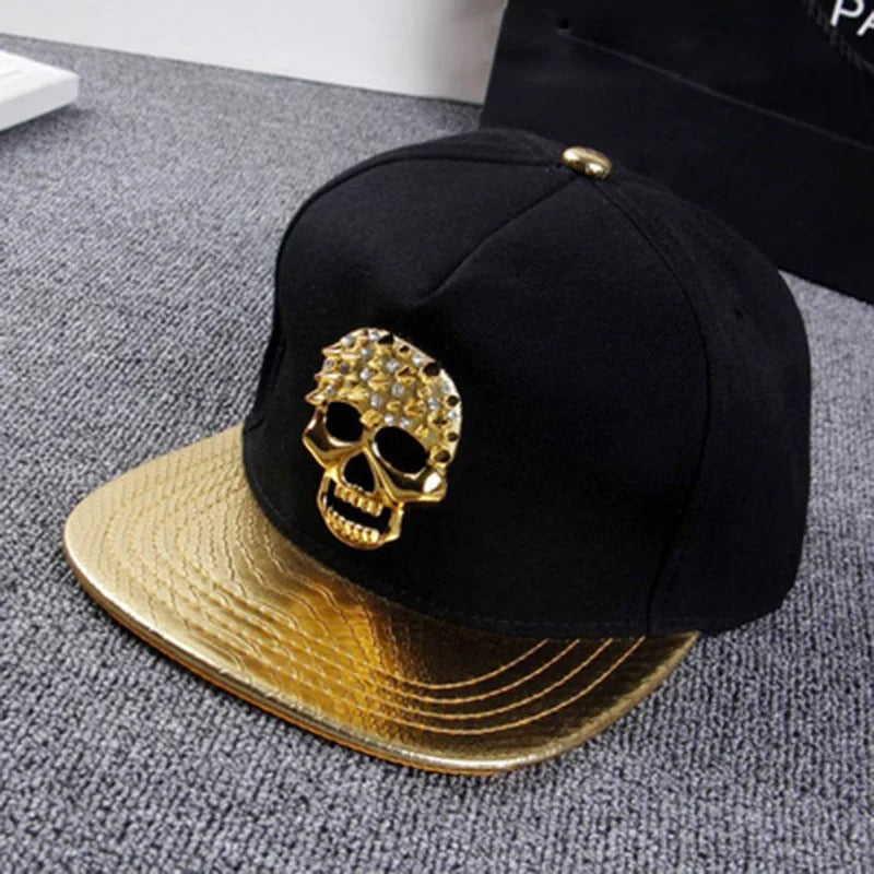 Casquette Baseball Tête De Mort Rouge Et Verte - Streetwear, Taille Unique - Neuf Avec étiquettes