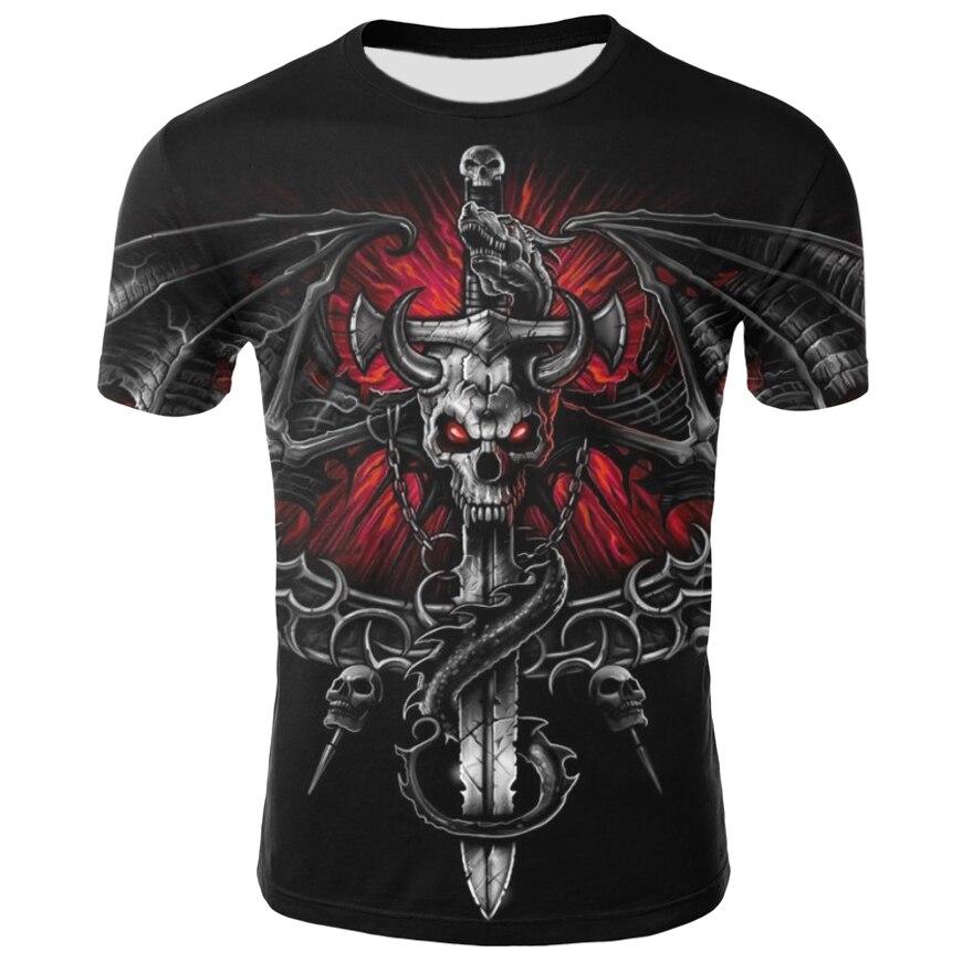 T-Shirt Dragon Homme Univers Skull - Main Image