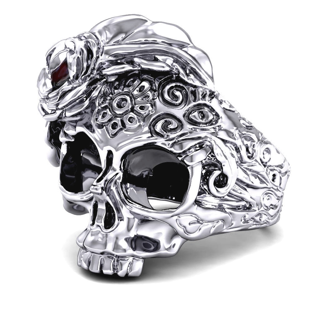 Bague Tête de Mort Mexicaine Femme Univers Skull