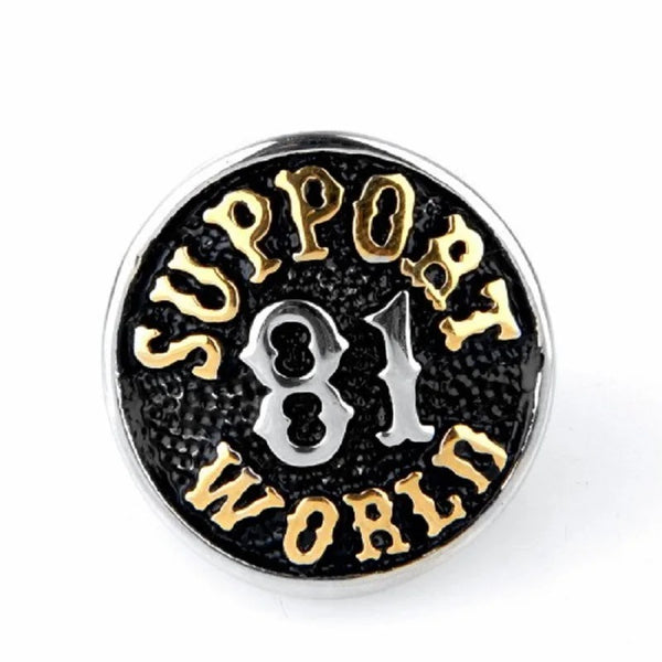Bague Support 81 world doré