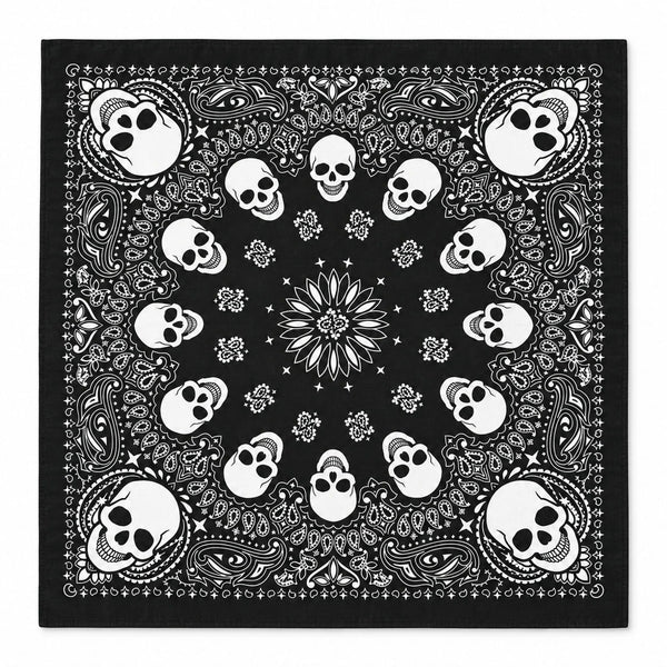 Bandana Tête de Mort Noir