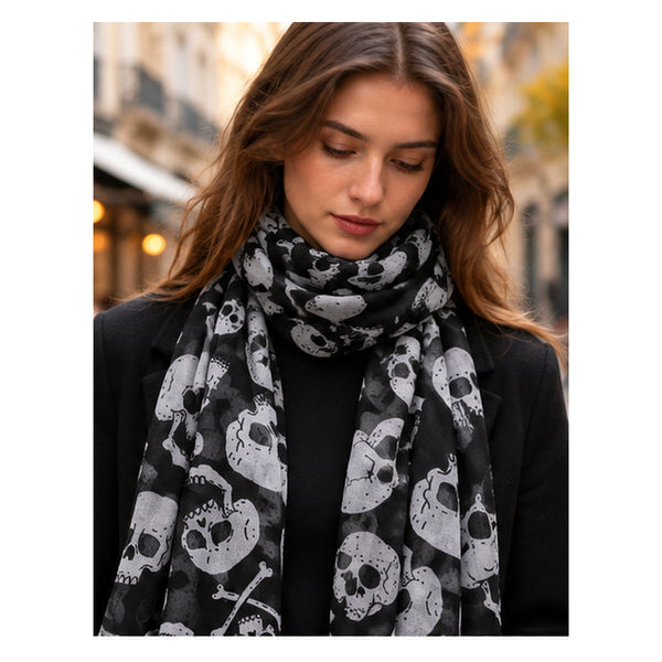 Écharpe Tête de Mort femme