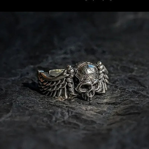 Bague Tête de Mort homme vintage