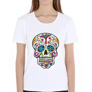 T-Shirt Tête de Mort Mexicaine femme