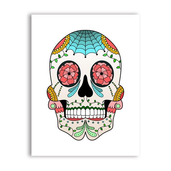 Poster crâne Mexicain