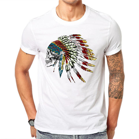 T-Shirt Tête de Mort Indien