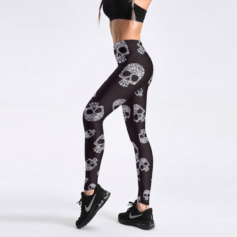 Legging Sport Tete de Mort Univers Skull
