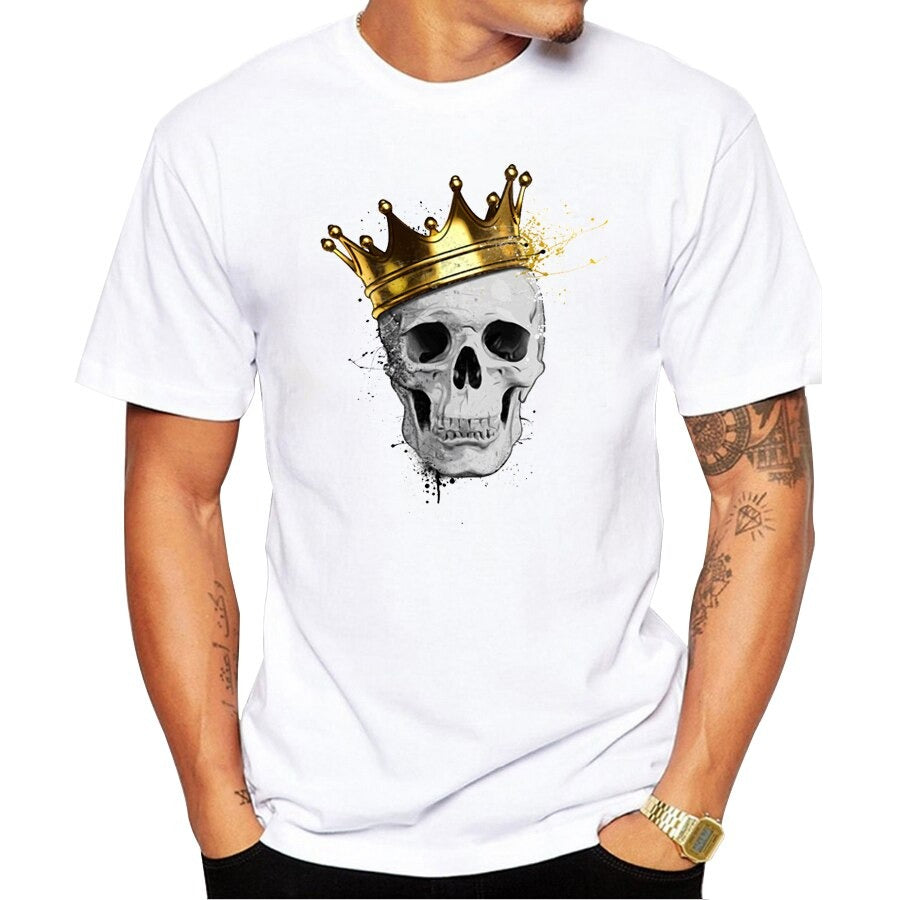 T-Shirt Tête de Mort  Couronne Royale