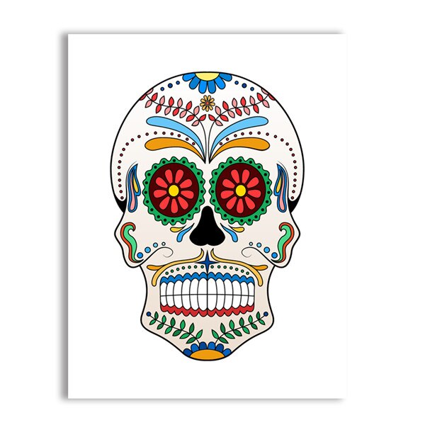 Poster Tête de Mort Mexicaine