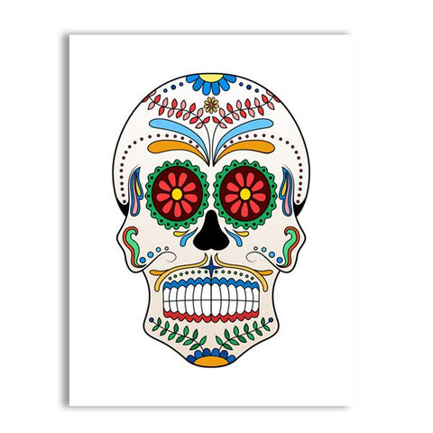 Poster Tête de Mort Mexicaine