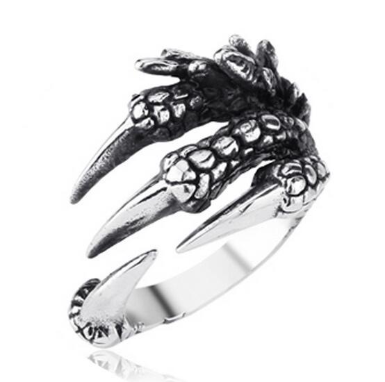 Boucles D'oreilles Griffe De Dragon En Acier Inoxydable - Style Gothique Punk Pour Femmes - Accessoires Vintage Rock - 3