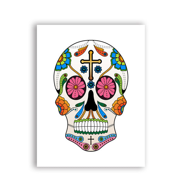 Poster Tête de Mort Mexicain