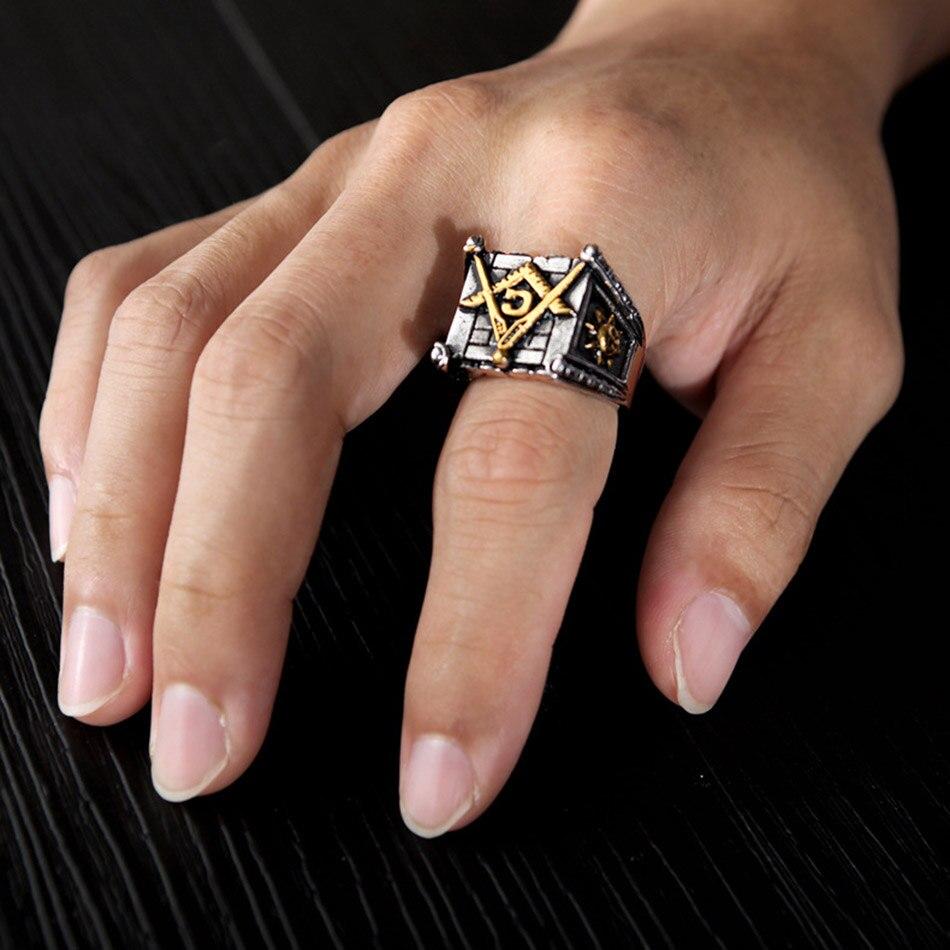 Bague Tete de Mort Franc Macon Or