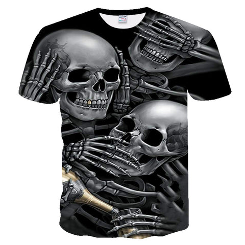 T-Shirt Tête de Mort Humour