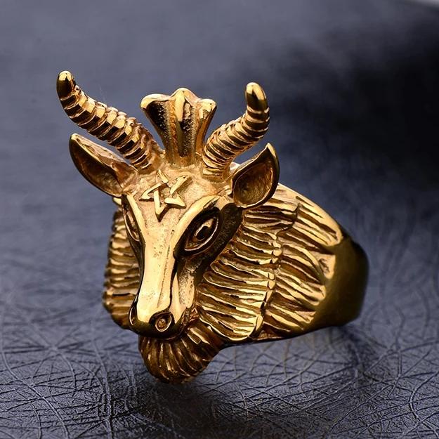 Bijou Chevaliere Homme Belier Bague Chevalière Œil De Tigre Et