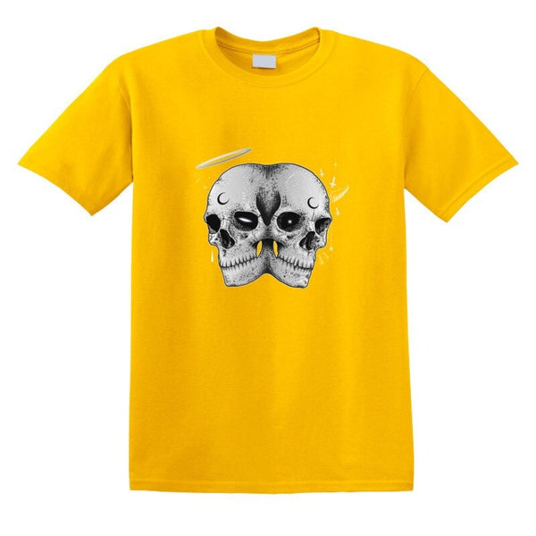 T-Shirt Tête de Mort jaune