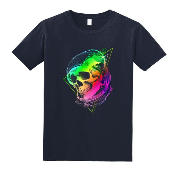 T-Shirt Tête de Mort multicolore